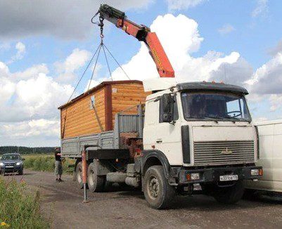 перевозка времянок агончиков бытовок манипулятор